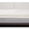 Todo King Size Platform Bed with Nightstands White Upholstery Black Oak By Casagear Home BM317526