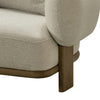 Reno Tira 102 Inch Sofa Beige Polyester 4 Accent Pillows Solid Wood By Casagear Home BM317581