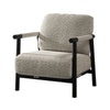 Cid Bali 28 Inch Accent Chair Gray Polyester Cushions Black Metal Wood By Casagear Home BM317585