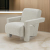 Cid Lily 28 Inch Accent Chair Foam Cushioned Plush Beige Polyester Fabric By Casagear Home BM317596