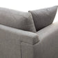 Reno Lorie 95 Inch Sofa Gray Polyester 2 Pillows Low Profile Black Legs By Casagear Home BM317598