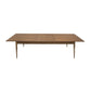 Cid Tiara 96-127 Inch Extendable Dining Table Rectangular Brown Oak Wood By Casagear Home BM317616