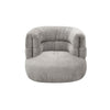 Reno Mary Accent Chair and Ottoman Set Cushioned Light Gray Polyester By Casagear Home BM317617