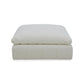 Reno Reya 43 Inch Ottoman Off White Polyester Pillow Seat Solid Wood By Casagear Home BM317626