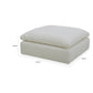 Reno Reya 43 Inch Ottoman Off White Polyester Pillow Seat Solid Wood By Casagear Home BM317626