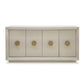 Cid Jorie Sideboard Buffet Console 4 Doors Cream White Steel Handles By Casagear Home BM317631