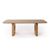 Now Ohan 90 Inch Dining Table Rectangular Light Brown Solid Rubberwood By Casagear Home BM317639