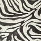 Thom 8 x 10 Large Area Rug Bold Zebra Print Black and White Polyester By Casagear Home BM318230