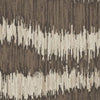 Doen 5 x 7 Medium Area Rug Abstract Wavy Strip Design Cream Brown By Casagear Home BM318231