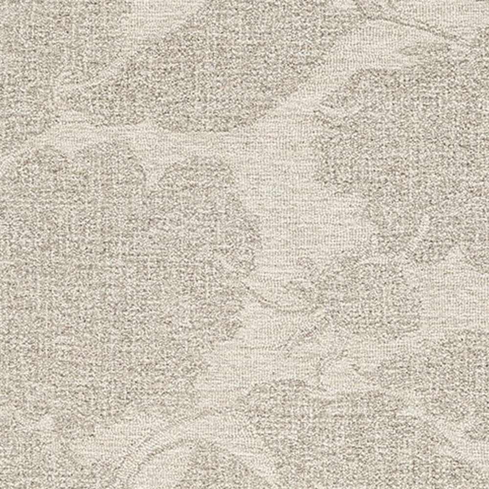 Adas 5 x 7 Medium Area Rug Hand Tufted Floral Pattern Beige Wool By Casagear Home BM318235