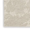 Adas 5 x 7 Medium Area Rug, Hand Tufted Floral Pattern, Beige Wool By Casagear Home