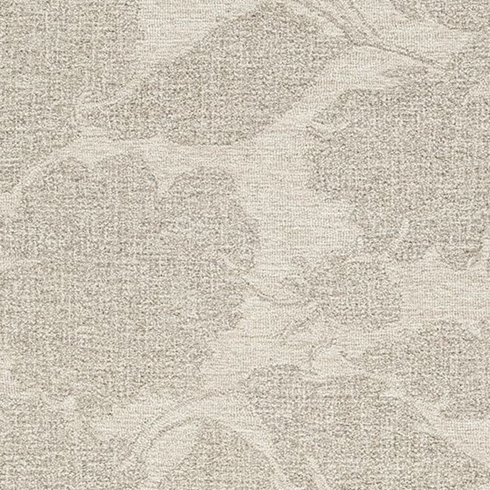 Adas 8 x 10 Large Area Rug Hand Tufted Floral Pattern Beige Wool By Casagear Home BM318236