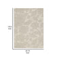 Adas 8 x 10 Large Area Rug Hand Tufted Floral Pattern Beige Wool By Casagear Home BM318236