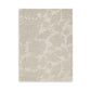 Adas 8 x 10 Large Area Rug, Hand Tufted Floral Pattern, Beige Wool By Casagear Home