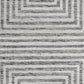 Seni 5 x 7 Medium Area Rug Geometric Pattern Machine Woven Black Ivory By Casagear Home BM318237