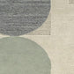 Laen 8 x 10 Large Area Rug Hand Tufted Geometric Shapes Gray Wool By Casagear Home BM318242