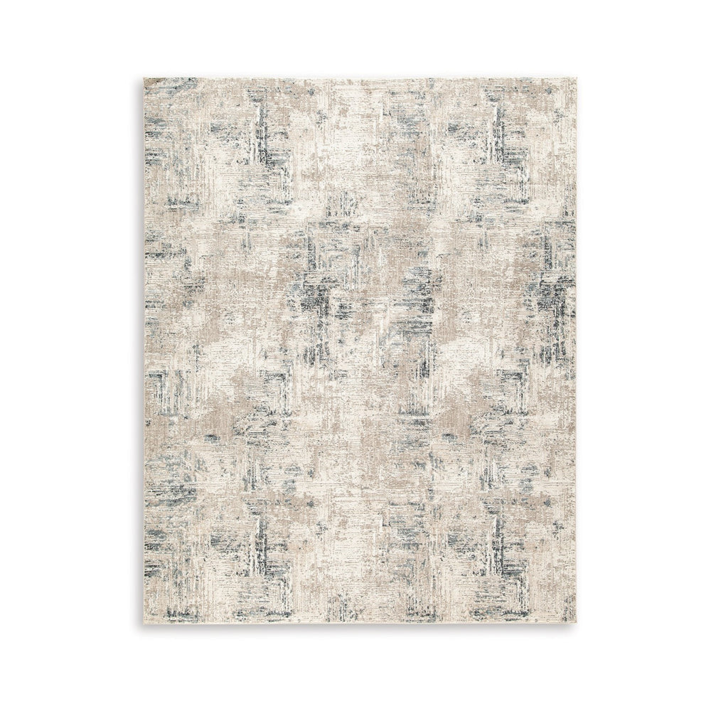 Toer 8 x 10 Large Area Rug Abstract Impression Art Machine Woven Gray By Casagear Home BM318246