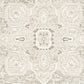 Wei 5 x 7 Medium Area Rug Persian Inspired Medallion Motif Beige Gray By Casagear Home BM318250