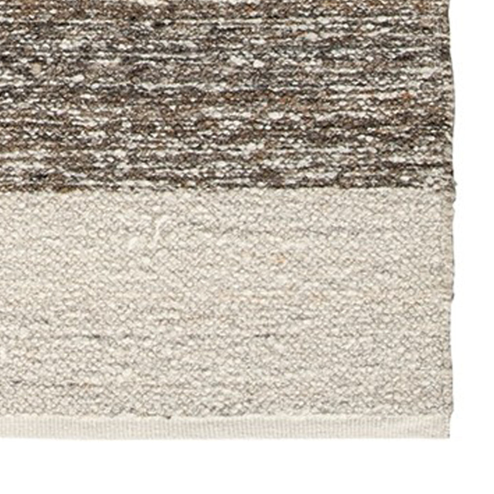 Rusy 5 x 7 Medium Area Rug Handwoven Classic Stripes Gray Polyester By Casagear Home BM318263