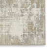 Lae 5 x 7 Medium Area Rug, Machine Woven Abstract Art Design, Brown Gray By Casagear Home