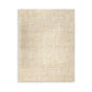 Aden 8 x 10 Large Area Rug, Handwoven Basket Weave Design, Beige Polyester By Casagear Home