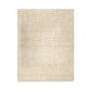 Aden 8 x 10 Large Area Rug, Handwoven Basket Weave Design, Beige Polyester By Casagear Home