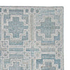 Lesy 5 x 7 Medium Area Rug Hand Tufted Geometric Design Gray Ivory Wool By Casagear Home BM318277