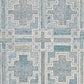 Lesy 5 x 7 Medium Area Rug Hand Tufted Geometric Design Gray Ivory Wool By Casagear Home BM318277