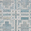 Lesy 8 x 10 Large Area Rug Hand Tufted Geometric Design Gray Ivory Wool By Casagear Home BM318278