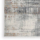 Tenr 8 x 10 Medium Area Rug Machine Woven Abstract Pattern Gray Polyester By Casagear Home BM318280