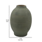 Col Home Decor Flower Vase Traditional Urn Shape Dark Green Ceramic By Casagear Home BM318282