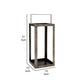 Iana Hanging Lantern Farmhouse Decor Open Cage Style Handle Gray Metal By Casagear Home BM318283