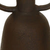 Adea Flower Vase Antique Style Amphora Shape Thin Neck Brown Terracotta By Casagear Home BM318287