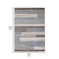 Beny 5 x 7 Medium Area Rug Abstract Stripe Pattern Gray Brown Cream By Casagear Home BM318289