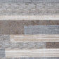 Beny 8 x 10 Large Area Rug Machine Woven Abstract Stripe Pattern Gray By Casagear Home BM318290