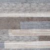 Beny 8 x 10 Large Area Rug Machine Woven Abstract Stripe Pattern Gray By Casagear Home BM318290