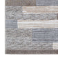 Beny 8 x 10 Large Area Rug Machine Woven Abstract Stripe Pattern Gray By Casagear Home BM318290