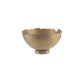 Mer Tabletop Decorative Bowl Free Flow Edge with Pedestal Base Gold By Casagear Home BM318294