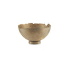 Mer Tabletop Decorative Bowl Free Flow Edge with Pedestal Base Gold By Casagear Home BM318294