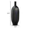 Troy 13 Inch Flower Vase Home Decor Accessory Piece Black Polyresin By Casagear Home BM318304