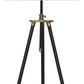 Egan 71 Inch Floor Lamp White Drum Shade and Classic Tripod Metal Base By Casagear Home BM318308