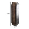 Cali 18 Inch Flower Vase Round Base Ribbed Fluted Brown Mercury Glass By Casagear Home BM318311