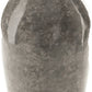 Rock 12 Inch Flower Vase, Decorative Thin Neck, High Gloss Gray Finish By Casagear Home