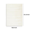 Stebin 8 x 10 Area Rug Shag Style Ivory White Polyester Washable Cotton By Casagear Home BM318324