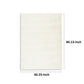 Stebin 5 x 7 Area Rug Shag Style Ivory White Polyester Washable Cotton By Casagear Home BM318325