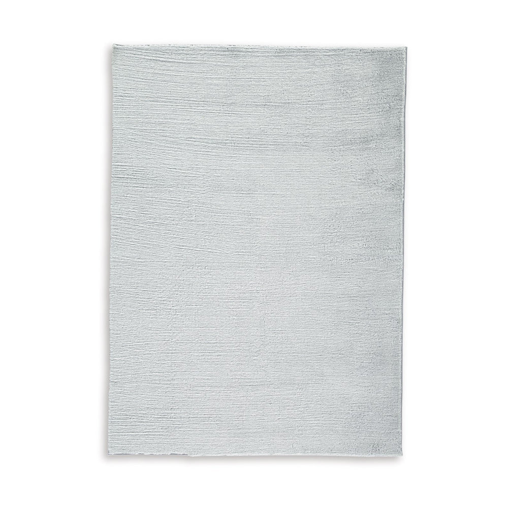 Stebin 5 x 7 Area Rug, Shag Style, 15mm Pile Gray Polyester, Washable By Casagear Home