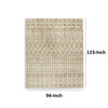 Bunny 8 x 10 Area Rug Brown Tribal Print Low Pile Polyester for Busy Area By Casagear Home BM318330