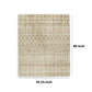 Bunny 5 x 7 Area Rug Brown Tribal Print Low Pile Polyester for Busy Area By Casagear Home BM318331