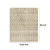 Bunny 5 x 7 Area Rug Brown Tribal Print Low Pile Polyester for Busy Area By Casagear Home BM318331