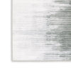 Mili 8 x 10 Area Rug Abstract Pattern Washable Gray White Polyester By Casagear Home BM318332